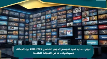 اليوم.. بداية قوية لموسم الدوري المصري 2025-2026 بين الزمالك وسيراميكا.. ما هي القنوات الناقلة؟